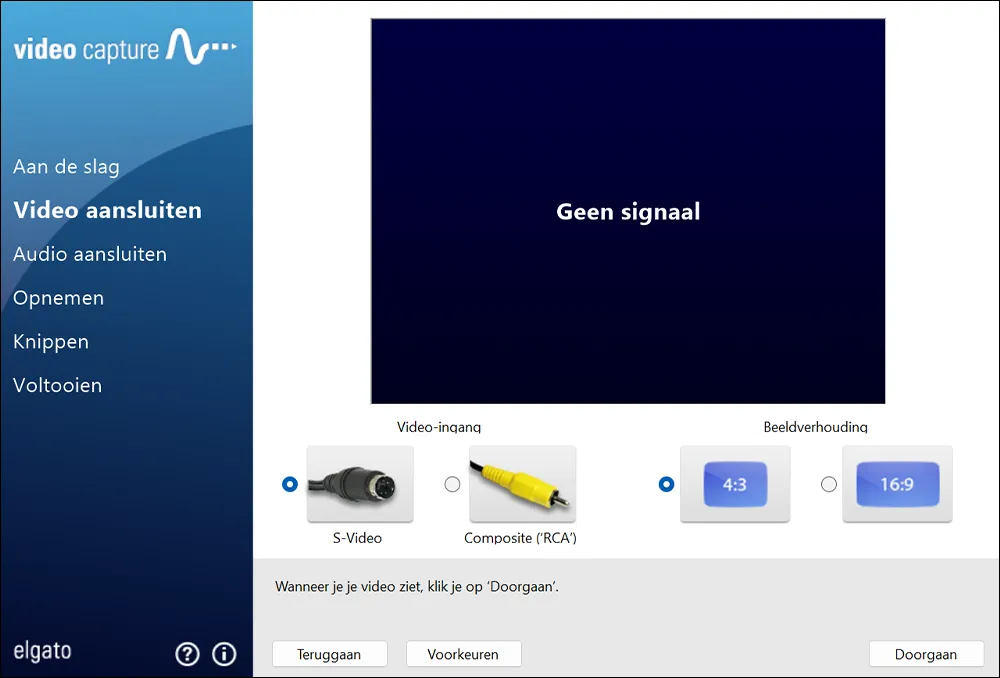 elgato video capture software om videobanden te digitaliseren